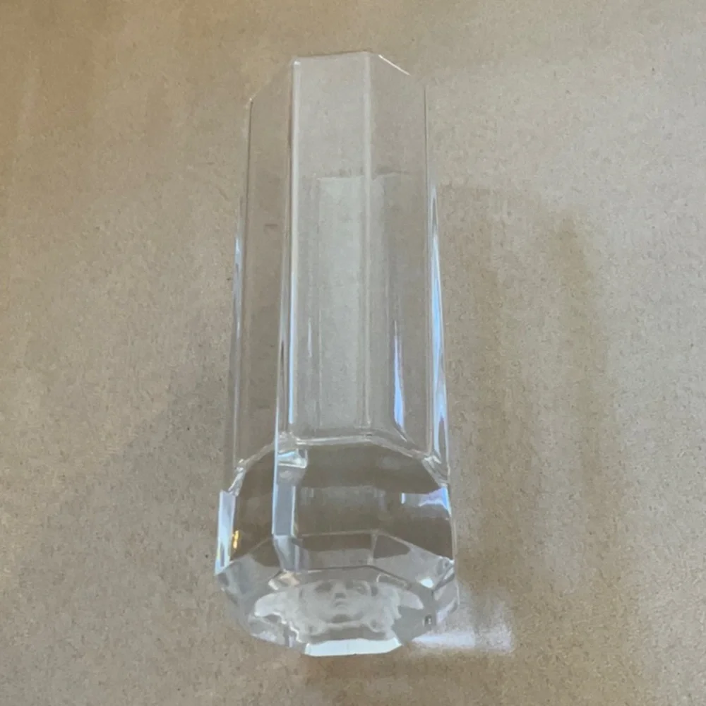 VERSACE ROSENTHAL GLASS, 5.5”h, 2” wide